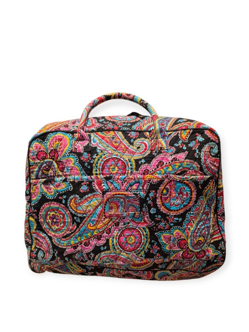 Vera Bradley Grand Traveler Quilted Paisley Parisian Retired Duffel Bag Colorful